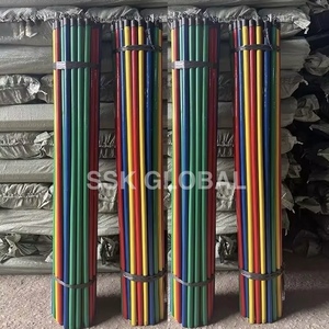 Ensemble balai et pelle à poignée en bois à prix réduit avec tête de balai en PVC et pelle en plastique pour le nettoyage du verre et des sols - Product Image 6