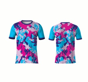 เสื้อยืดซับลิเมชั่นเด็กและผู้ใหญ่ โพลีเอสเตอร์ ผ้าเปล่าสำหรับพิมพ์ลายซับลิเมชั่นตามสั่ง แฟชั่น รับสั่งซื้อจำนวนมาก - Product Image 4