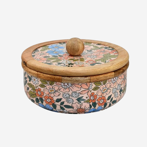 Casserole en bois classique avec extérieur poli et design écologique, diamètre 20 cm, compatible avec toutes les cuisinières - Product Image 3