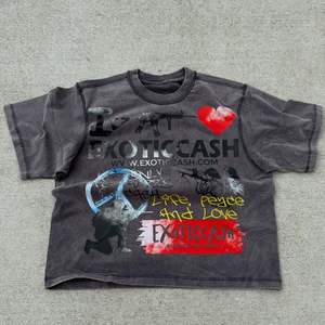 T-shirt imprimé DTG grande taille pour homme, coupe oversize, 100 % coton, col rond, vêtements d'été - Product Image 4