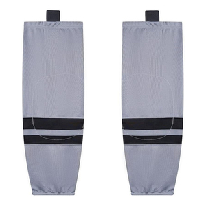Cycling <b>Leg</b> <b>Warmers</b> Gray Black Striped Breathable Thin Knee High For Adults Summer Sport Socks - Product Image 2