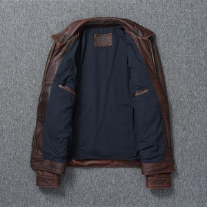 Veste d'hiver en cuir pour homme, veste décontractée en similicuir PU, style streetwear, veste à capuche double couche personnalisée, veste tendance OEM - Product Image 3