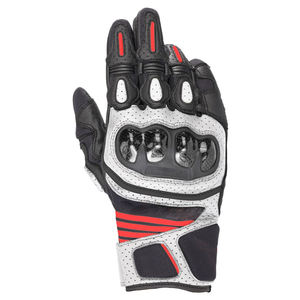 Gants de course en cuir de vachette personnalisables à doigts entiers avec protection renforcée et protection des phalanges pour la conduite de moto - Product Image 6
