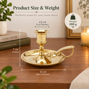 Support de bougie en laiton fait main, plateau décoratif, chandelier à double poignée, centre de table, décoration intérieure, vente en gros - Product Image 5