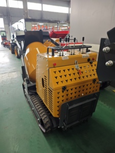 Spedizione Gratuita Mini <span class=keywords><strong>Betoniera</strong></span> Cingolata per Cemento e Malta, Macchina Miscelatrice con <span class=keywords><strong>Motore</strong></span> da 13.5HP, Velocità 3M/H - Product Image 3