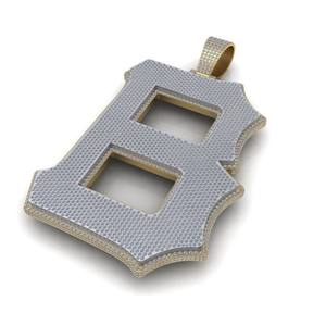 Trendy Rapper's Hip Hop Jewelry Custom Iced 925 Solid <b>Silver</b> Bling Diamond Moissanite A-Z <b>Initial</b> Big Letter <b>Pendant</b> Men <b>Pendant</b> - Product Image 1