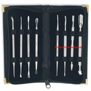 ชุดอุปกรณ์ตัดหนังกำพร้าแบบแมนนวลไฟเบอร์ออปติก LED สแตนเลส สำหรับงานออร์โธปิดิกส์ 4 ใบมีด พร้อมด้ามจับ ได้รับการรับรองมาตรฐาน CE ขายส่ง - Product Image 2