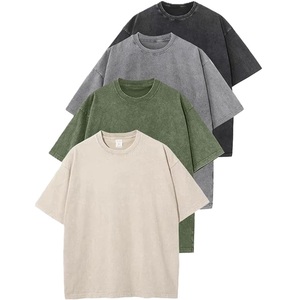 Camiseta 100% algodón personalizada con cuello redondo, camiseta de color sólido con cuello redondo, camiseta para hombre, camiseta de cuello redondo para hombre - Product Image 2