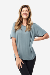 Camiseta de Algodón Suave y Transpirable para Mujer, Cuello Redondo, Estilo Casual, Corte Holgado, Manga Corta, con Colores Personalizados - Product Image 5