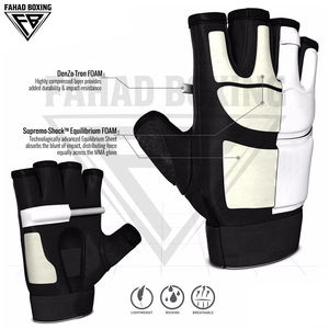 Gants de combat UFC, boxe, MMA en cuir PU pour adultes, couleur noir et blanc, fabrication au Pakistan, service OEM, modèle 2026, très demandés - Product Image 2