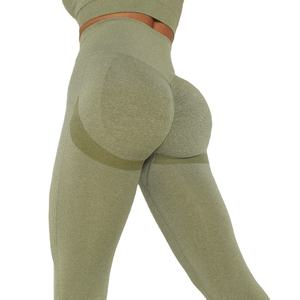 Mallas de gimnasio de cintura media para mujer de alta calidad tela de punto sin costuras transpirable con impresión Digital Casual Fitness Yoga - Product Image 4