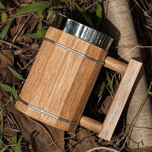 Eco-Friendly Polished Wooden Viking <b>Mug</b> with Hand Carved Engraving and Animal Design-Valentine's Day & Halloween Gift - Product Image 6