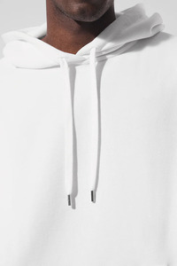 Sweat-shirts personnalisés en molleton 100% coton blanc uni sans cordon, design épais et surdimensionné, vêtements de marque, streetwear en coton pour hommes - Product Image 3