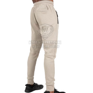 Wholesale Custom Logo <b>Drawstring</b> Men Gym <b>Trouser</b> Loose Fit Straight Lightweight Casual Breathable Quick Dry Canvas - Product Image 2