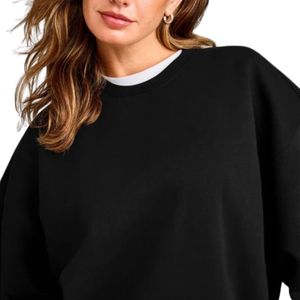 Womens Relaxed Fit Sweatshirt Casual <b>Long</b> <b>Sleeve</b> Pullover Crew Neck Soft Warm <b>Top</b> Stylish Streetwear Apparel for Daily Wear - Product Image 3