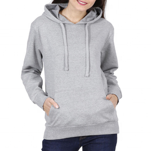 เสื้อฮู้ดแขนยาวผ้าฝ้ายขนแกะมีซิปสำหรับผู้หญิงโอเวอร์ไซส์ - Product Image 1