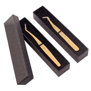 Pince à épiler professionnelle de haute qualité pour extensions de cils, à pointe fine, en fibre durable et très élastique, en acier inoxydable - Product Image 6