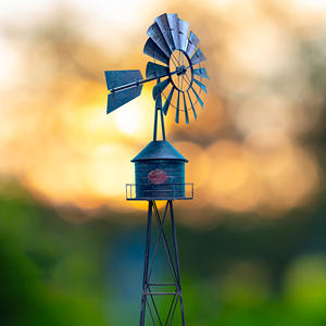 Moulin à vent noir galvanisé pour tour d'eau – 90″ - Product Image 6