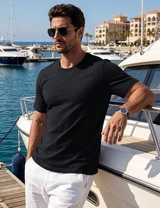 Premium Custom <b>Plain</b> Cotton <b>T</b>-<b>Shirt</b> for Men Soft Breathable heavyweight Crew Neck Casual Tee Wholesale Manufacturer - Product Image 6