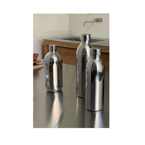 Botella de agua metálica resistente y duradera, botella de agua metálica aislada, botella de agua de acero inoxidable de boca estrecha - Product Image 3