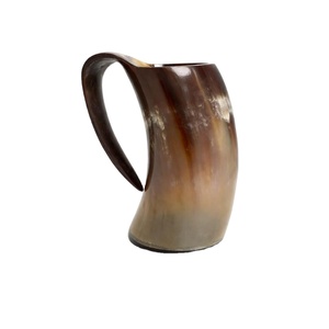 Mugs et chopes en corne de buffle véritable, style nautique, poli, haute qualité, style viking, pour la consommation, accessoires de bar, faits à la main - Product Image 1