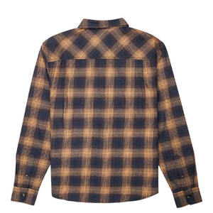 Camisas de Franela a Cuadros Oscuros de Alta Calidad para Otoño, Camisas de Manga Larga a la Moda con Estampado de Cuadros Rojos de Poliéster y Elastano para Hombre - Product Image 2