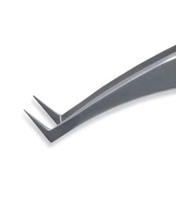 Pince à épiler professionnelle en acier inoxydable de haute qualité et durable avec pointe inclinée pour l'épilation des cils et des sourcils - Product Image 5