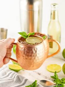 Copper <b>Beverage</b> Mug <b>Set</b> Orchid Pavilion Cups Reusable Premium Cocktail <b>Serving</b> Durable Eco-Friendly Leak Proof Party Collection - Product Image 2