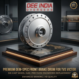 Tambor de Freno Delantero para Motocicleta TVS Victor |   Tambor de Freno para Buje de Rueda Fundido a Presión, Pieza de Repuesto OEM - Product Image 2