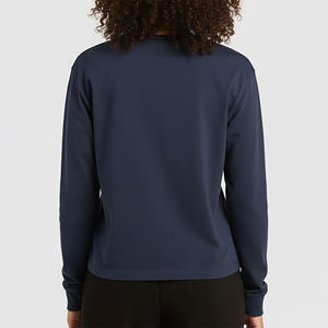 T-shirt Oversize Femme 100% Coton 350 g/m² Col Rond Coupe Ample Manches Courtes Couleur Unie Été Hip Hop Appliques Vente en Gros - Product Image 6