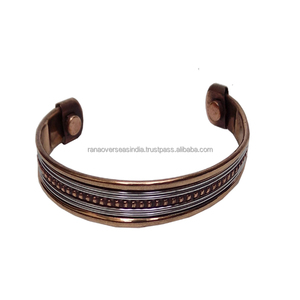 Adjustable Copper <b>Bracelet</b> Magnetic Therapy Cuff for Men Women Arthritis Pain Relief Fashion <b>Healing</b> Jewelry - Product Image 2
