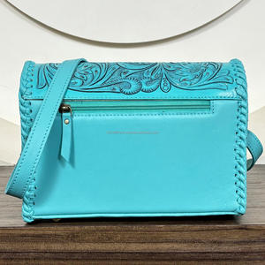 Ensemble assorti de deux pièces pour femmes, sac bandoulière en cuir de vache véritable de qualité supérieure 2025 et pochette en cuir véritable - Product Image 6