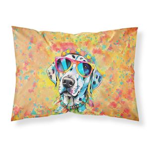 Funda De Almohada estándar decorativa con ilustraciones dálmatas Hippie Dawg, funda de cojín ligera supersuave de fácil cuidado - Product Image 1