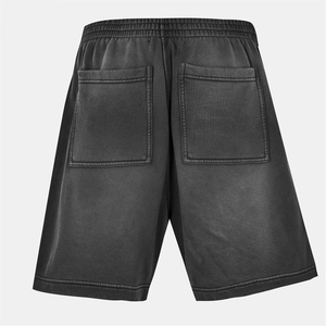 Acid Washed Shorts Custom Manufacturing Shorts Classic Solid Blank Shiny Breathable Quick Dry Custom Logo Men's Shorts - Product Image 3