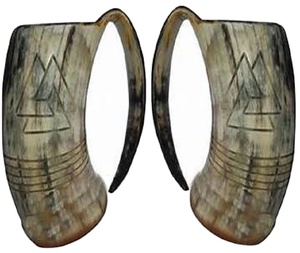 Mug en corne de buffle sculpté à la main de qualité supérieure, écologique, style viking, pour les fêtes de Noël et de la Saint-Valentin - Product Image 6