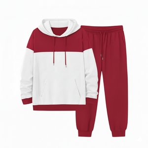 Conjunto Deportivo Personalizado con Logotipo, Traje para Correr, Sudadera con Capucha y Pantalones Deportivos de Algodón Grueso con Estampado Tie-Dye para Hombre - Product Image 3