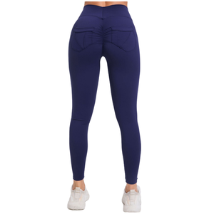 Pantalones Deportivos para Mujer, Diseño Sexy con Patrón Sólido, Alta Calidad, Spandex/Nylon, Sin Costuras, Largos, Económicos, Efecto Levanta Glúteos - Product Image 4