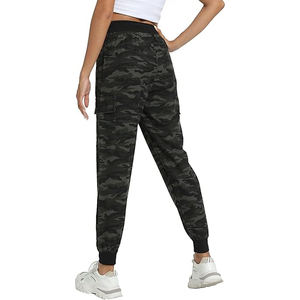Pantalon de jogging large pour femme, taille haute, cordon de serrage, bas élastiqué, coupe ample, respirant, en rayonne et élasthanne, style décontracté bohème - Product Image 3