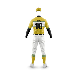 Uniforme de baseball pour hommes de qualité supérieure, design personnalisé, nouveau style, couleur unie, vente chaude, uniformes de baseball, service OEM ODM - Product Image 2