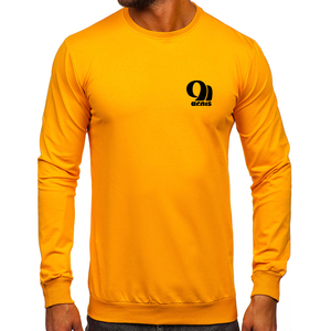 เสื้อสเวตเชิ้ตแขนยาวคอกลมลำลองสำหรับผู้ชาย ผ้าฝ้ายฟลีซ ปักโลโก้ พิมพ์ลาย สำหรับฤดูใบไม้ร่วง - Product Image 1