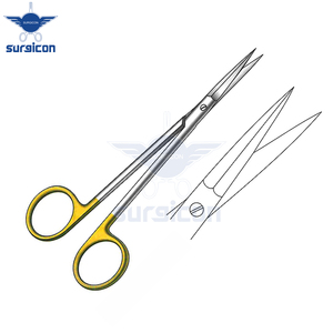 Ciseaux chirurgicaux Peck-Joseph 14 cm (5-1/2 pouces) à lame droite en carbure de tungstène doré TC, en acier inoxydable de précision - Product Image 4