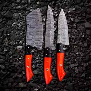 Juego de Cuchillos de Cocina de Acero de Damasco Hechos a Mano Thewizcrafts, Cinco Piezas, Ambidiestros, Aptos para Lavavajillas, de Alta Calidad y Funcionales - Product Image 2