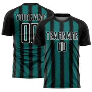เสื้อฟุตบอลซับลิเมชั่นคุณภาพสูง โพลีเอสเตอร์ 100% รุ่นใหม่ล่าสุด รับผลิตตามสั่ง (OEM) ขายส่ง พร้อมบริการพิมพ์ลายซับลิเมชั่น สำหรับผู้ใหญ่ทุกเพศ - Product Image 6