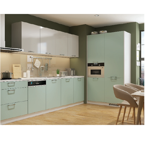 Modern Eco-Friendly Durable Plywood Particle Board MDF Kitchen <b>Cabinets</b> for Apartment Use <b>Wall</b> Mount Vietnam Furniture - Product Image 4