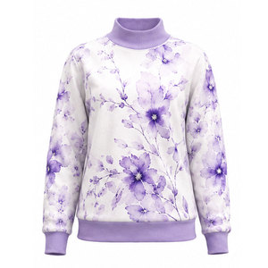 Best Quality Women Mock Neck Sweatshirt Lightweight <b>Fleece</b> Sweatshirt For Winter Fashion Wholesale Women Mock Neck Sweatshirt - Product Image 1