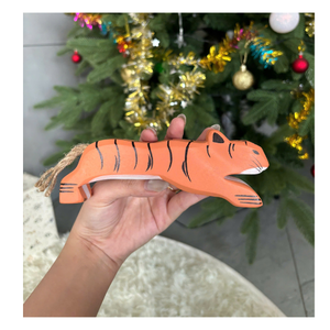 Collection en gros de jouets en bois animaux et champignons – Ensemble de jeu créatif en bois pour l'art des copeaux animaux - Product Image 1