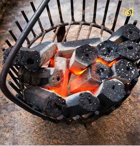 Briquetas de Carbón Vegetal Negro Hexagonales Sin Humo, Combustible para Barbacoa y Parrilla de Combustión Limpia, Precio de Oferta por el Fabricante - Product Image 1