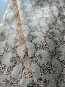 Tissu de canapé jacquard brodé avec motif floral métallique, tissage moyen, textile d'ameublement - Product Image 3