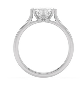 Bague de fiançailles luxueuse en or rose 10K avec diamant de laboratoire taille marquise 3.00 CTW - Product Image 4
