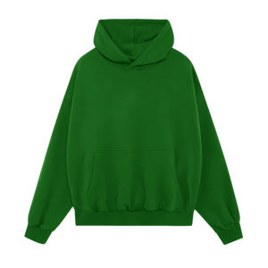 เสื้อฮู้ดผู้ชายสีน้ำตาลล้วน ผ้าเฟรนช์เทอร์รี่ แขนยาวทรงปกติ สไตล์ฤดูใบไม้ร่วง ไม่บุซับใน ผ้าถักย้อมสีพื้น - Product Image 4
